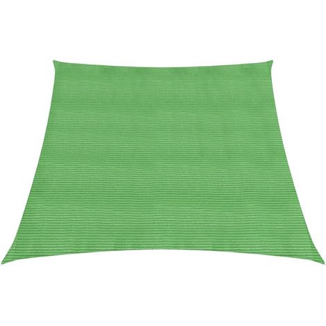 Voile toile d'ombrage parasol 160 g/m² PEHD 3/4 x 2 m vert clair