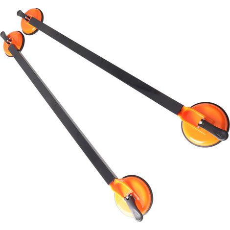 36.22-inch car roof crossbars, 2 pieces, square steel tube, suction cup mount, universal roof rack for vehicles (1/5)