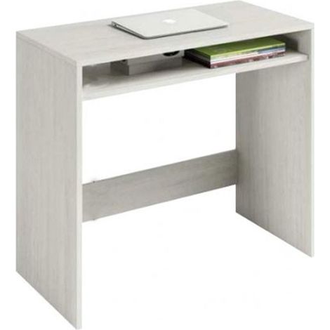 Escritorio para ordenador pequeño blanco con compartimento cm 79 x 43 x 78 h (1/3)
