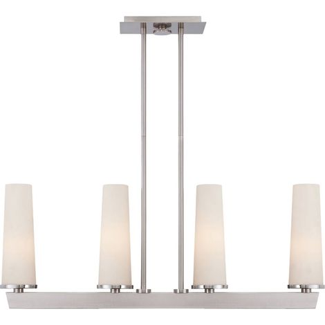 Chelsea Loft Contemporary 4-Licht-Pendelleuchte Nickel gebürstet (1/5)