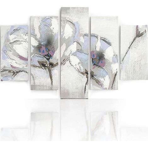 Tableau une fleur peinte - 150 x 100 cm (1/5)