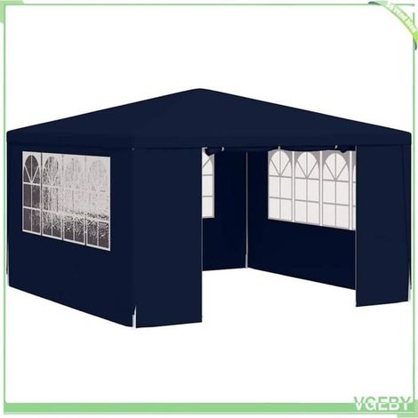 Tente de réception - FAFEICY - 48526 - 4x4 m - Bleu - PE 90 g/m² (1/5)