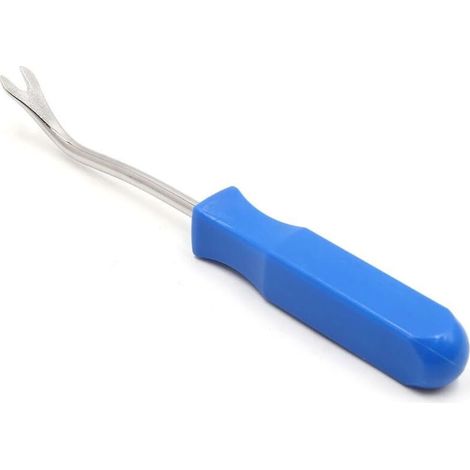 Outil démontage garniture porte levier plastique acier pour tableau de bord autoradio clips fixations voiture 1 pièce bleu (1/4)