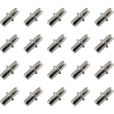 Lot de 20 Support Etagere 5 mm-Supports d'étagère-Taquets pour étagères-Support de planche-pour Meubles, Armoires (1/4)