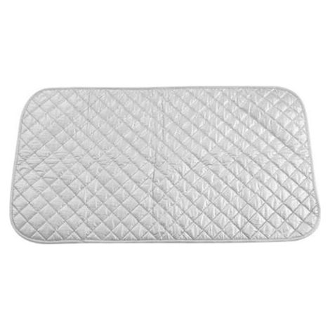 Isolierende Bügeldecke Dampfbügeldecke Baumwolle Tischmatte Tragbar für Waschmaschine Trockner Reisen Zuhause Silber 48 x 85 cm (1/5)