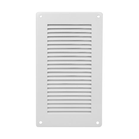 Griglia da sovrapporre in metallo con rete l. 140 x h. 240 mm alluminio argento