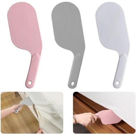 3 pièces matelas plastique, outil tucker drap pratique, outil de matelas long élévateur durable tucking paddle drap housse (1/5)