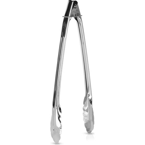 LINGUA DA CUCINA IN ACCIAIO PER GRIGLIA, INSALATE E CARNE, UNIVERSALE, 30 CM