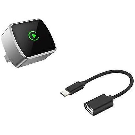 Boîtier CarPlay Android Auto 2 en 1 sans fil avec dongle sans fil Bluetooth et Wi-Fi, adaptateur CarPlay AUTO, mini-boîtier (1/5)