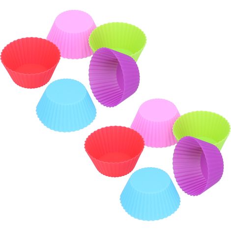 10 wiederverwendbare Silikon-Muffinformen, lebensmittelecht, Cupcake-Formen für selbstgebackene Leckereien (1/5)