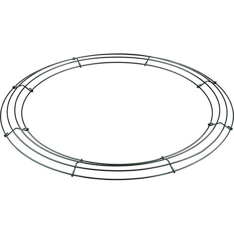 Base de cadre de guirlande ronde en métal pour l'artisanat Kit de fabrication de guirlandes de Noël pour arrangement floral Forme de guirlande de fil de Noël pour la décoration de fê (1/5)