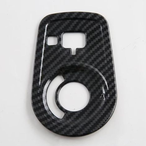 1 color: Carbon fiber textured Material: ABS Car headlight adjustment switch cover. (1/4)