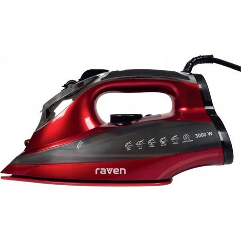 RAVEN EZ003X 3000W Dampfbügeleisen Tropfstopper Rot