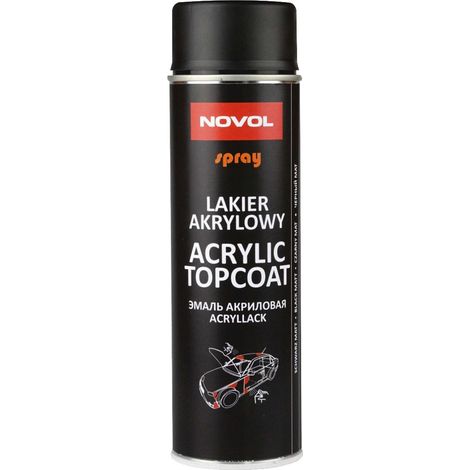 Barniz acrílico en aerosol negro mate 500 ml - NL-34352