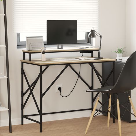 Schreibtisch Sonoma-Eiche 100 x 50 x 86.5 cm Holzwerkstoff vidaXL (1/5)
