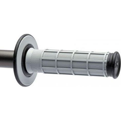 Puños Renthal MX de doble compuesto FUL tipo gofre gris, gris/negro