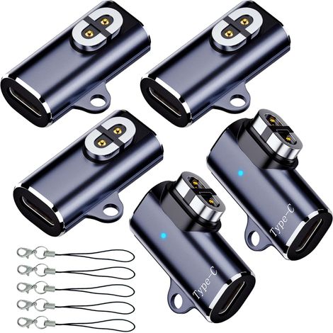 Le pack d'adaptateurs de charge contient 5 pièces, dont des adaptateurs de charge USB-C vers des convertisseurs magnétiques Shokz, compatibles avec Aftershokz Aeropex, Shokz OpenRun Pro/Air/Mini, Open (1/5)
