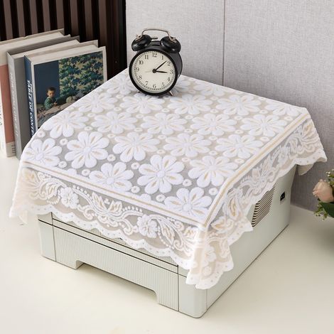Housse de protection anti-poussière pour imprimante, motif floral vintage, 80 x 80 cm, antistatique, pour la maison, le bureau, le fax, la machine à café, l'ordinateur (1/5)