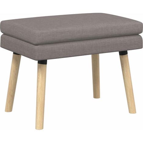 Doppellagige Bank Taupe 60 x 40 x 46 cm Stoff vidaXL (1/5)