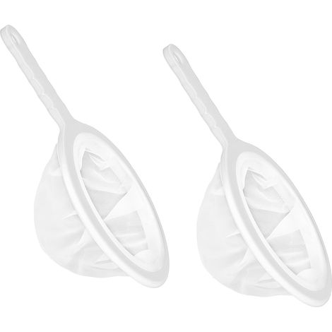 2 Pcs Filtre à Tamis Fin, Passoire Alimentaire Ultra Fine en Nylon, Tamis de Cuisine à Mailles Fines, Passoire Mailles avec Poignée 100 Mailles et 300 Mailles pour Filtre Jus Lait Thé Café (1/5)