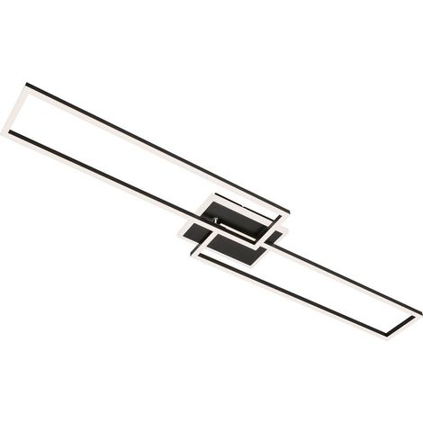 LED Deckenleuchte Wandleuchte Dimmbar Fernbedienung CCT 40W schwarz Briloner