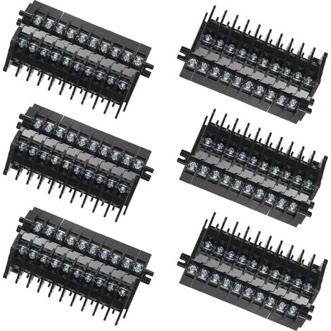 Bloc de connexion à vis double couche TBD-10 pour rail DIN, cuivre 10A/600V, connexion électrique fiable (1/5)