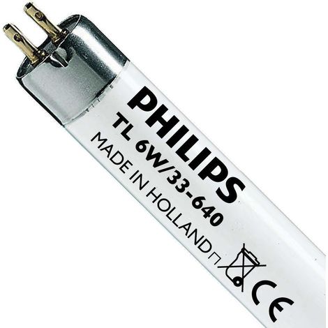 Philips tl mini 6w/33-640 fam/10x25box tl mini standard - lampada fluorescente - classe di efficienza energetica (ell): b - temperatura di (1/3)