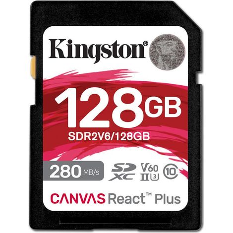 Kingston Technology Canvas React Plus 128 GB SDXC UHS-II Clase 10 (1/4)