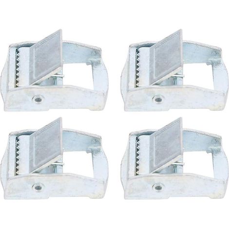 Boucle en alliage de zinc, lot de 4 boucles en alliage de zinc pour sangles de tension fixes de chargement robustes (25 mm) (1/5)