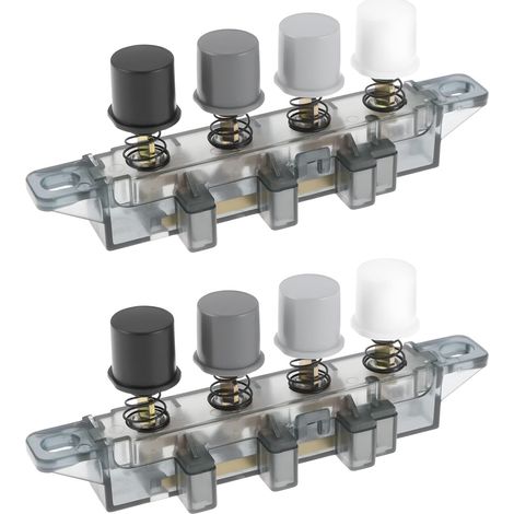 Lot de 2 Boutons de Vitesse pour Ventilateur de Sol 4 Touches 3 Niveaux Compatible avec Midea 10,2 X 6,6 X 1,3 Cm