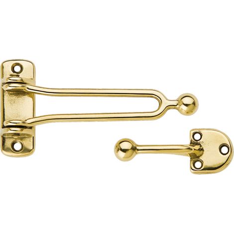 GANCIO DI SICUREZZA PER PORTE  ottone lucido 12.00 pz