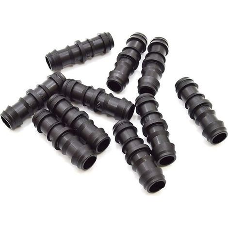 Lot de 10 Raccords d'Irrigation Goutte à 20 mm Connecteur Droit pour Tuyau et Tuyau d'Irrigation Union Sûre et Résistante