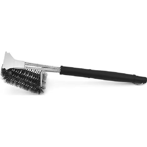 Brosse de nettoyage en acier inoxydable, outils de nettoyage de cuisine, brosse métallique de décontamination pour fond de casserole, brosse métallique pour barbecue, outils de nettoyage spéciaux pour (1/5)