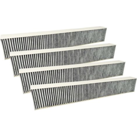 vhbw 4x Aktivkohlefilter kompatibel mit Neff T58TS6BN0 Dunstabzugshaube