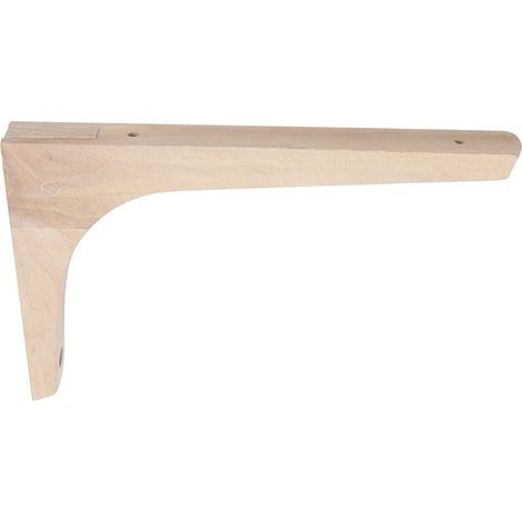 Afbat – Console murale en bois hêtre brut – Longueur 150mm – Fixation solide pour étagères – Modèle moderne
