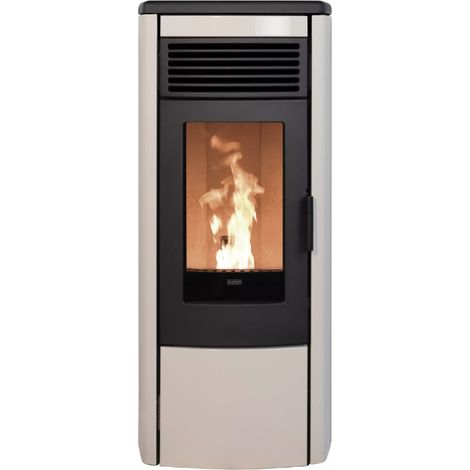 BRICOSOL ESTUFA DE PELLET KLOVER MODELO AURA 120 MULTI-AIR Color Marfil (1/5)