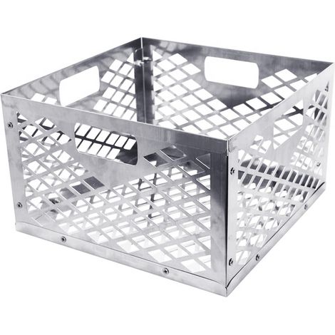 Grille en acier inoxydable pour cuisson au charbon, panier de feu pour barbecue, boîte à charbon pour gril extérieur (1/5)