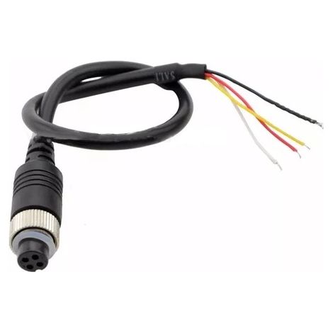 Connettore a 4 PIN sul lato monitor, femmina, con dado, 20 cm