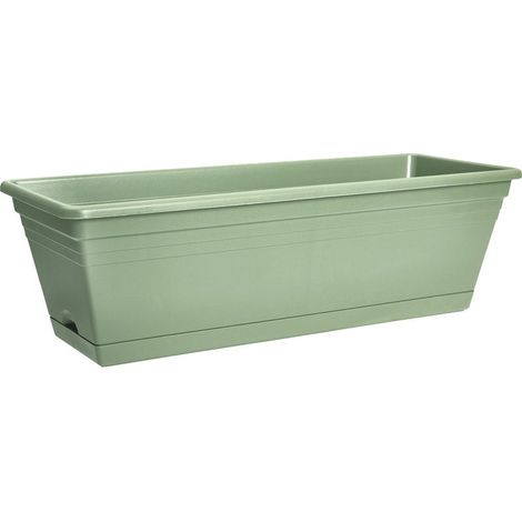 Balconnière Florus Mediterran 60 Vert, L 59 x l 19,4 x H 0 cm, pour balcon, 100% matière recyclée