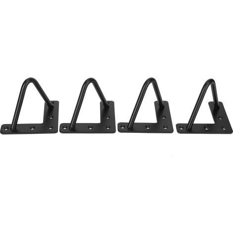 4 Pieds de Table en Fer Forgé en Forme de U, Supports de Bureau, Accessoires de Meubles (1/5)