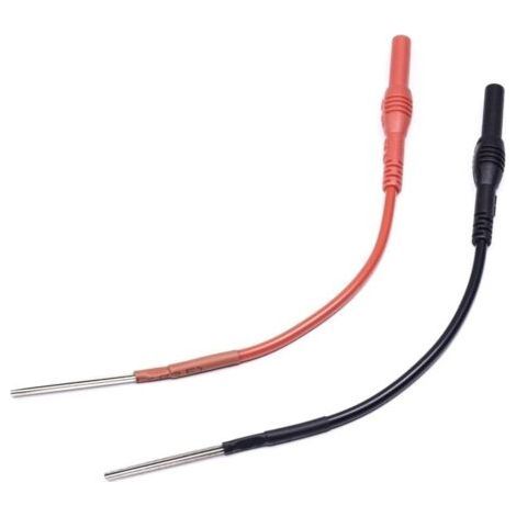 FENOPLASTICA2 PCS Silicon Flexible Spoon Back Probes, Back Probe Pins Automotive Compatible with 4mm Banana Plug Test Leads (1/5)
