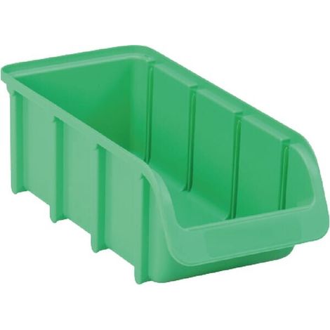 Caja almacenamiento apilable polipropileno verde de 1 L'100 x 215 x 75 mm Linbin n潞 2L'H眉nersdorff H脺NERSDORFF WE6824