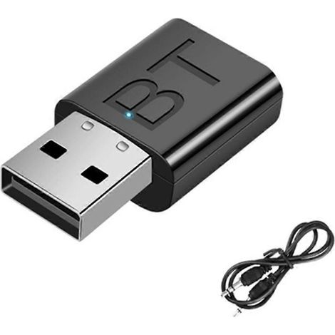 Bluetooth 5.0 Sender-Empfänger-Set mit LED-Anzeige und USB-Adapter fürs Auto (1/5)