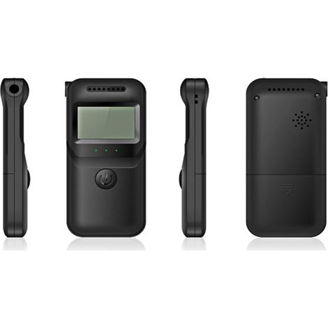 Testeur d'alcool portatif MR997, détecteur portable de haute précision, haleine compacte, éthylotest électronique haute sensibilité, écran LCD avec trois voyants lumineux (1/5)