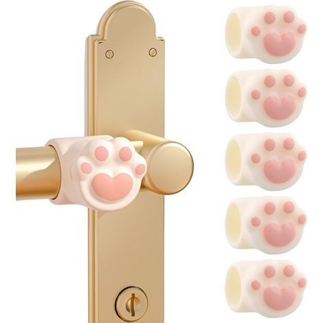 Set di 6 paracolpi per maniglie Dailygoods, fermaporta altamente elastici per maniglie di porte, finestre e porte, cuscinetti protettivi in silicone (20 mm) (1/5)