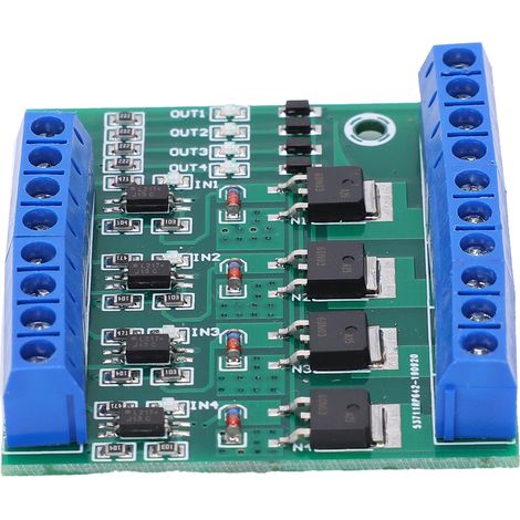 4-Wege-MOSFET-Feldeffekttransistor mit SPS-Verstärkerplatine und Eingangs-/Ausgangssignalanzeige (1/5)
