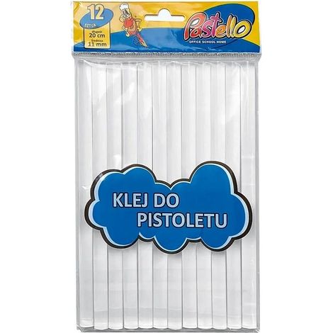 Pistola per colla a caldo 11 mm x 20 cm, 12 pezzi