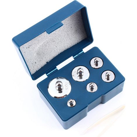 5-teiliges/6-teiliges/7-teiliges Kalibriergewichtsset für Schmuck, 105 g, 205 g, Gesamtgewicht 500 g (1/5)