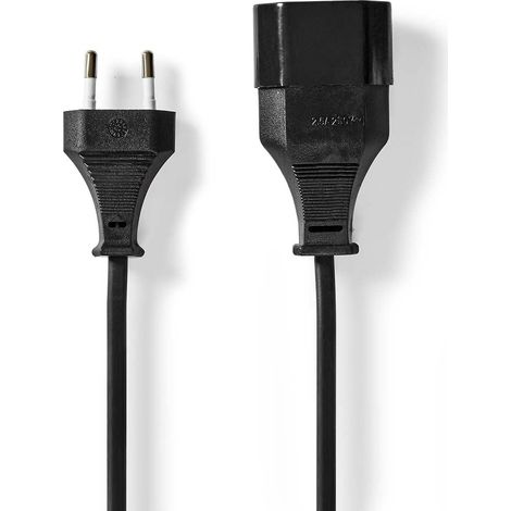 Power cable euro man euro female straight straight nickel plated 500 m round pvc black label 83960232 83960232 83960232 83960232 83960232 (1/3)