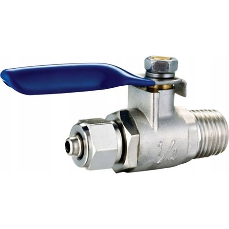 Válvula de bola metálica de 1/4" Gz para suministro de agua por ósmosis (1/2)